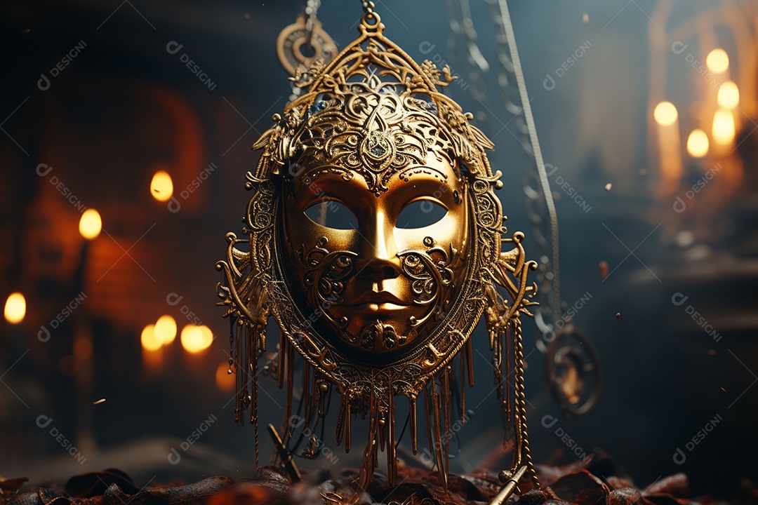 Linda máscara de carnaval