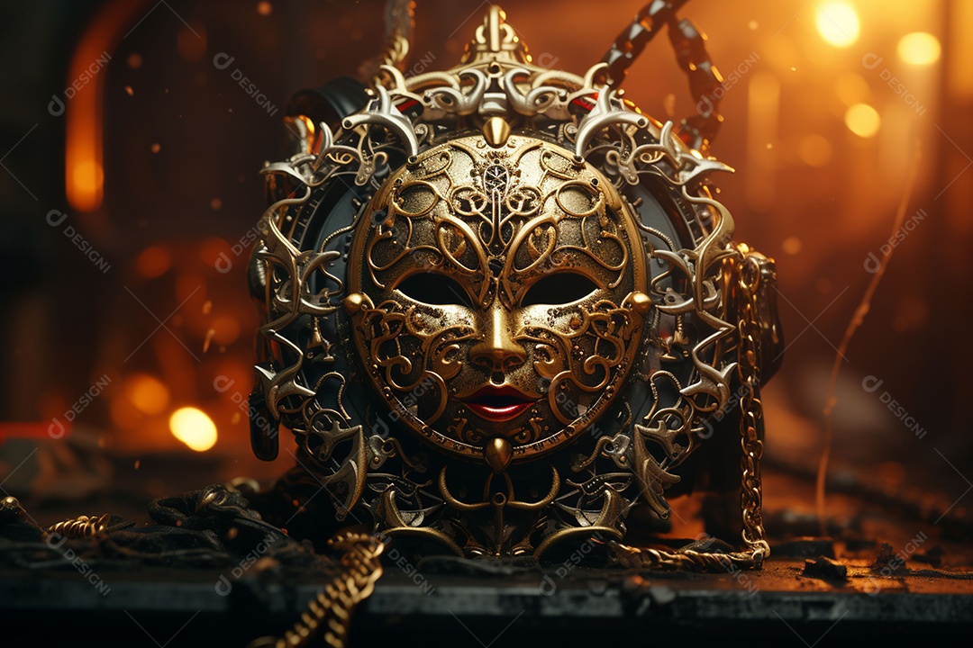 Linda máscara de carnaval