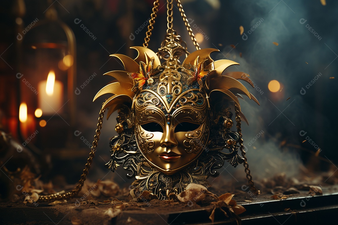 Linda máscara de carnaval