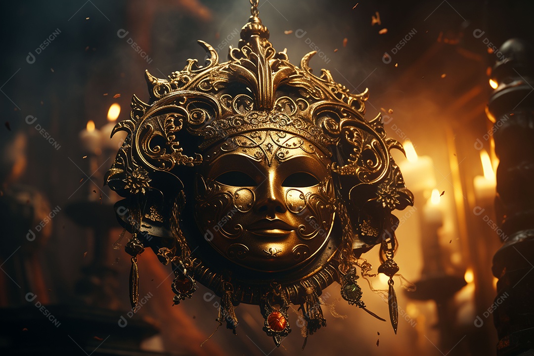 Linda máscara de carnaval