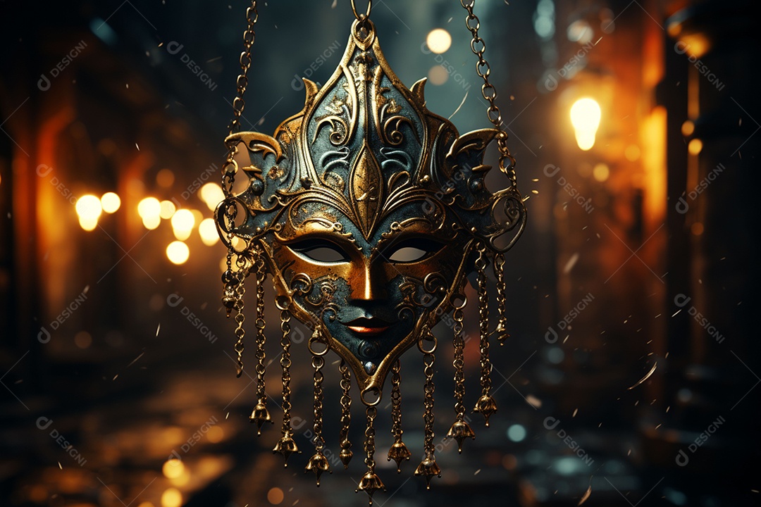 Linda máscara de carnaval