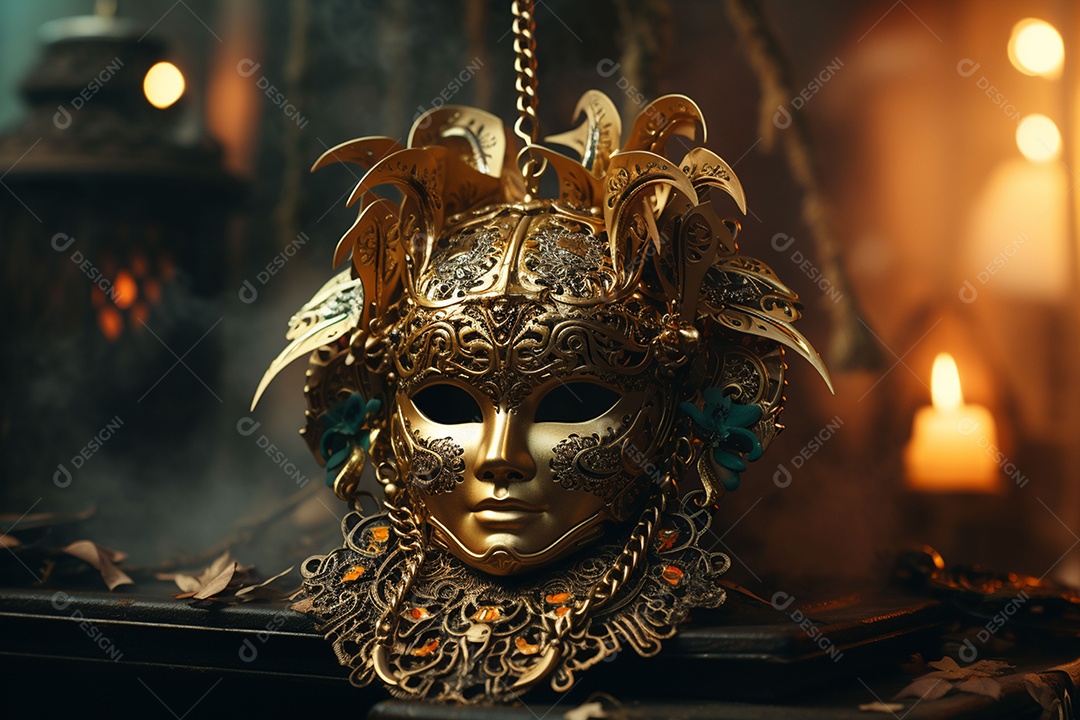 Linda máscara de carnaval