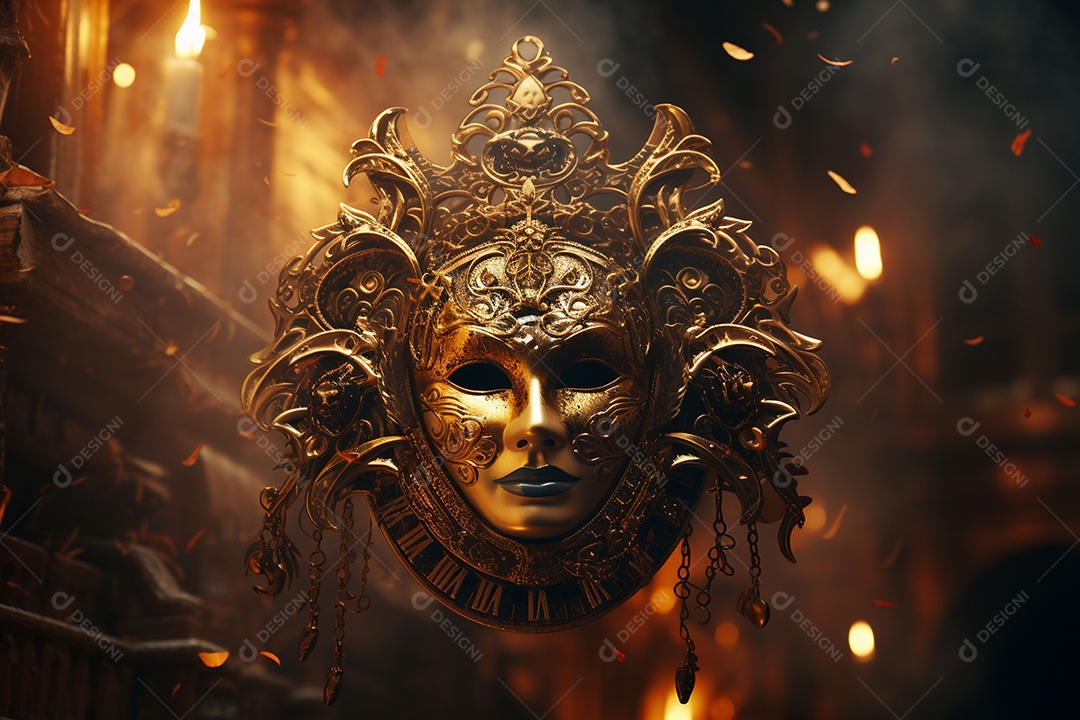 Linda máscara de carnaval