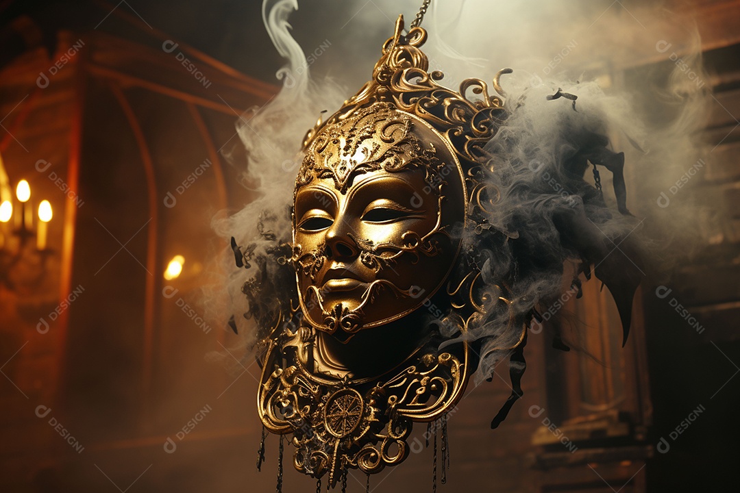 Linda máscara de carnaval