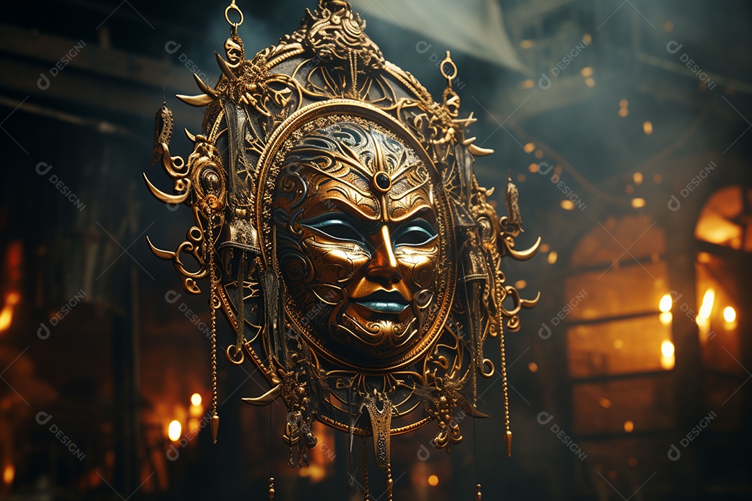 Linda máscara de carnaval