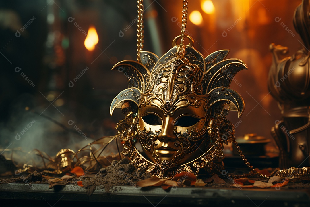 Linda máscara de carnaval