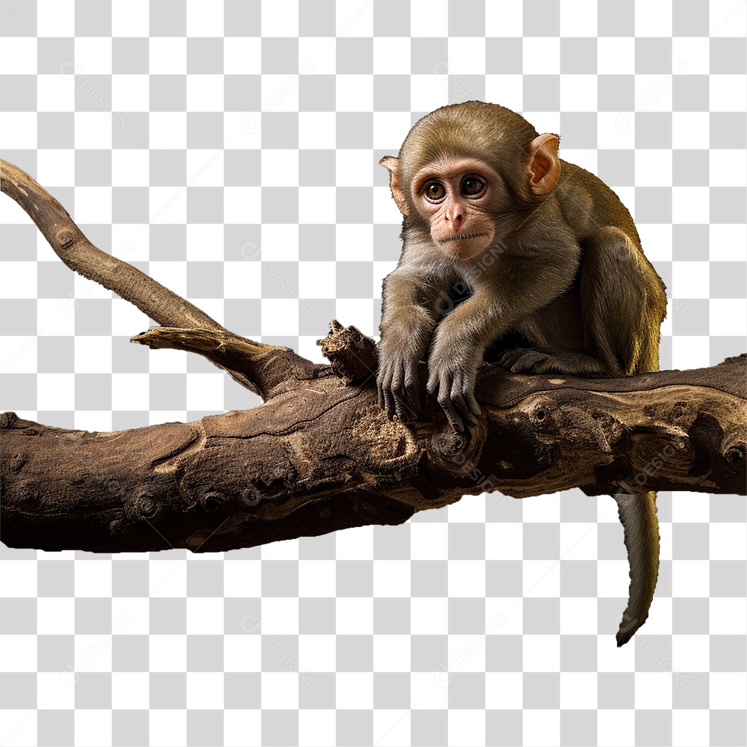 Animal Macaco PNG Transparente