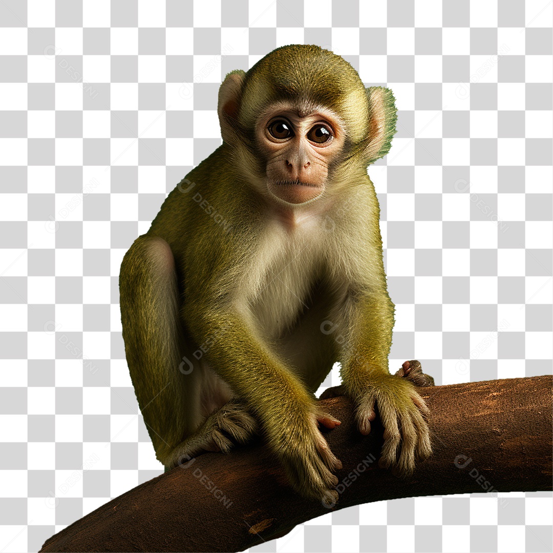 Animal Macaco PNG Transparente