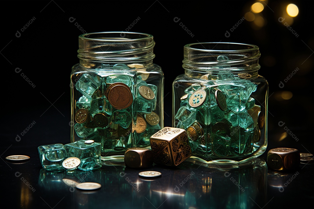 Cifrão feito de vidro