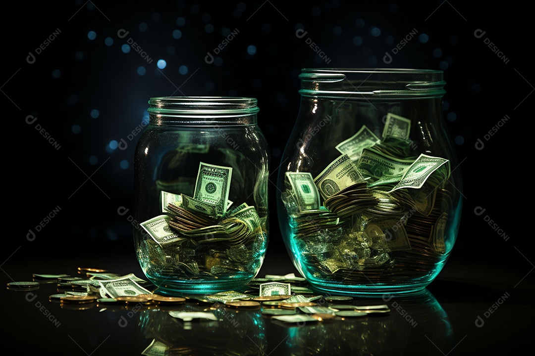 Cifrão feito de vidro