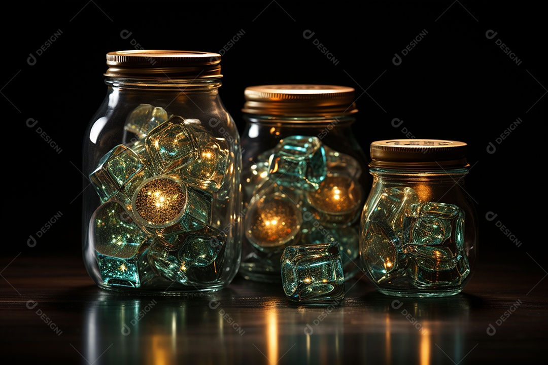 Cifrão feito de vidro