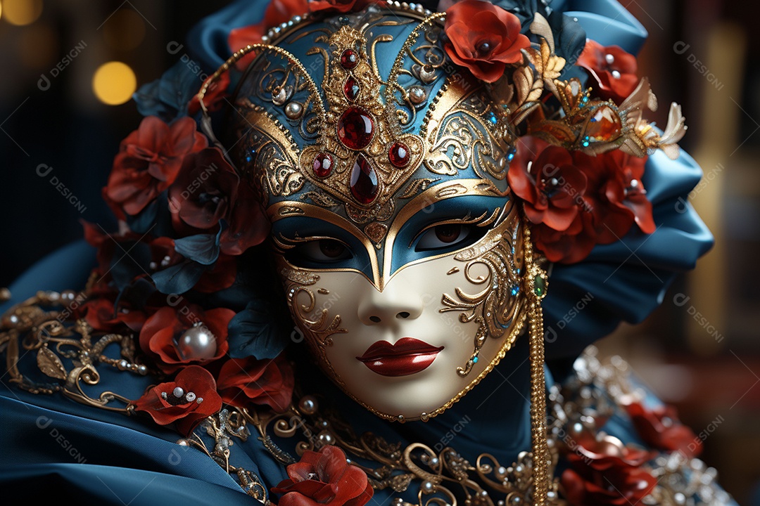 Máscara de carnaval veneziano