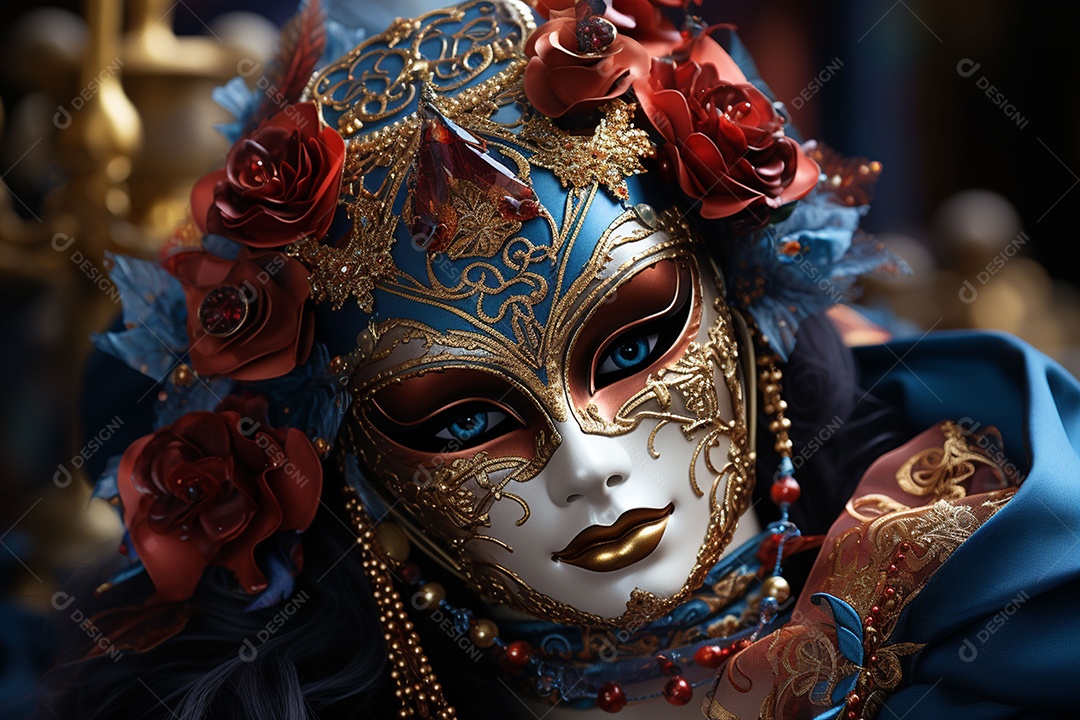 Máscara de carnaval veneziano