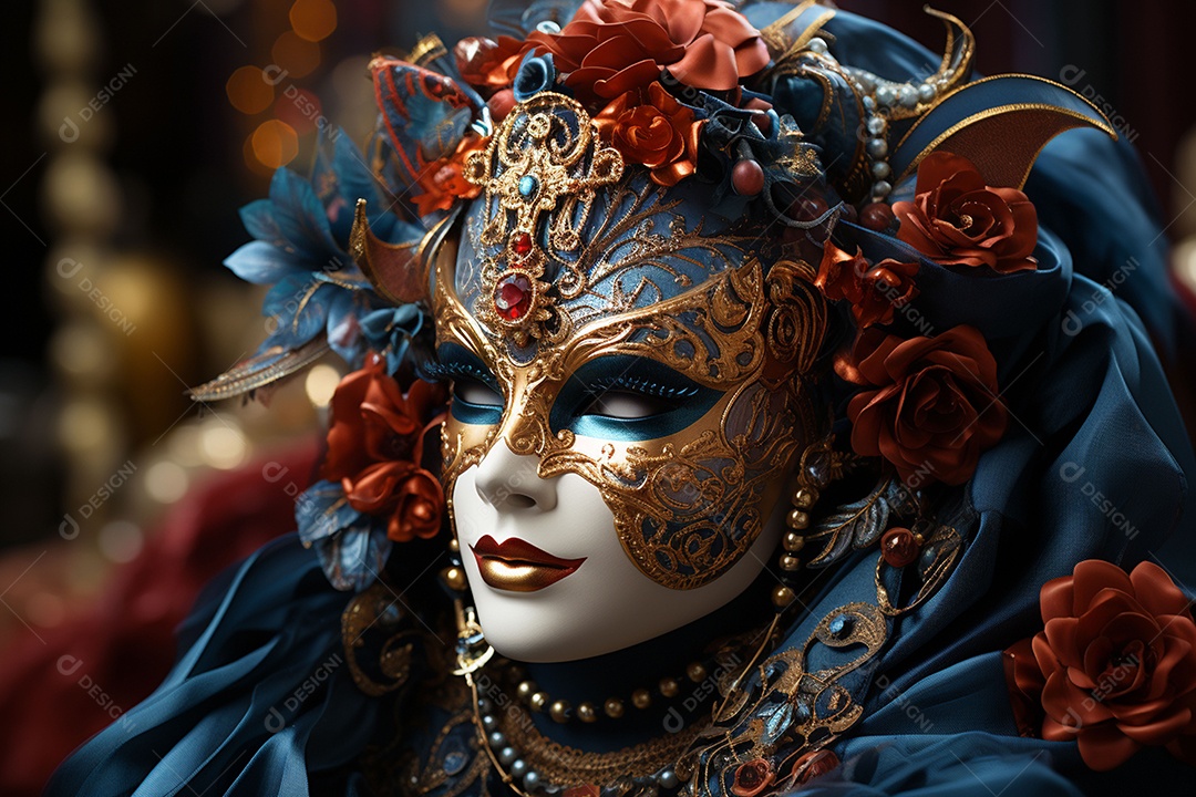 Máscara de carnaval veneziano