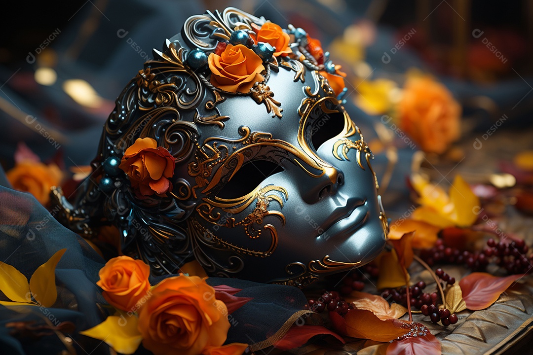 Máscara de carnaval veneziano