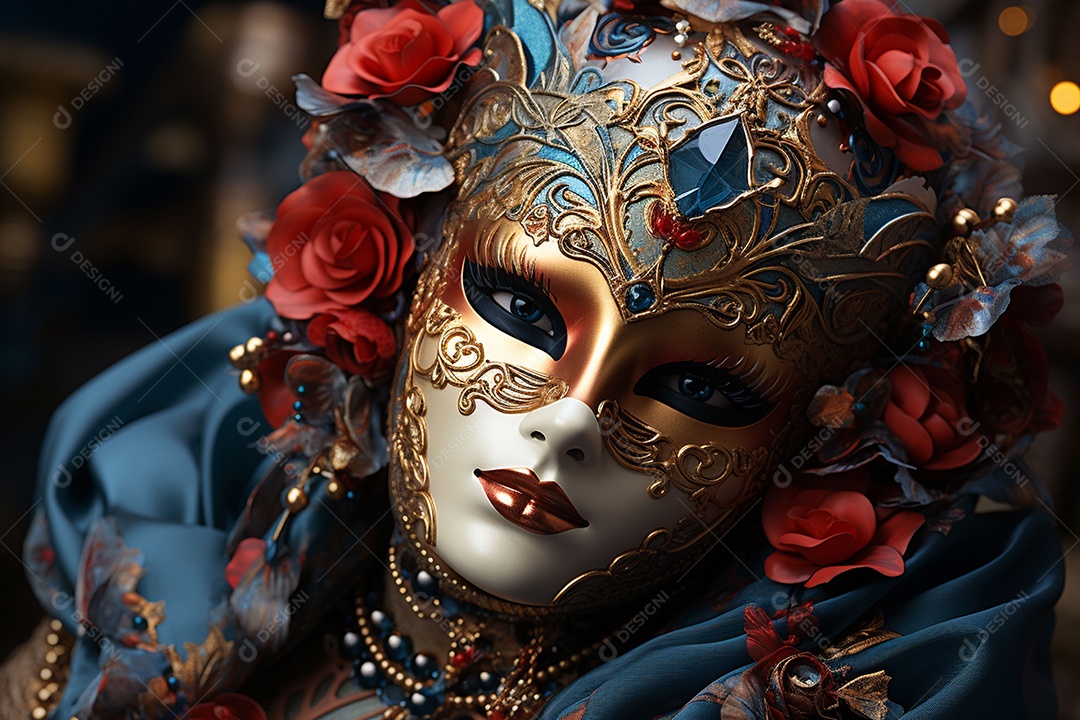 Máscara de carnaval veneziano