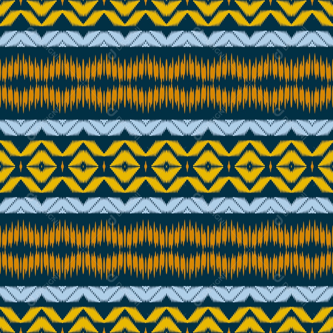 Padrão Tribal Ilustração Colorido Vetor EPS