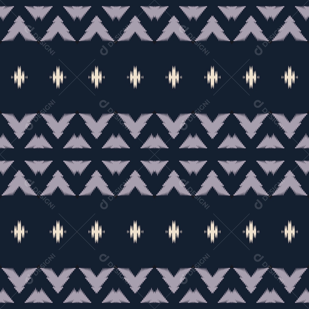 Padrão Tribal Ilustração Colorido Vetor EPS