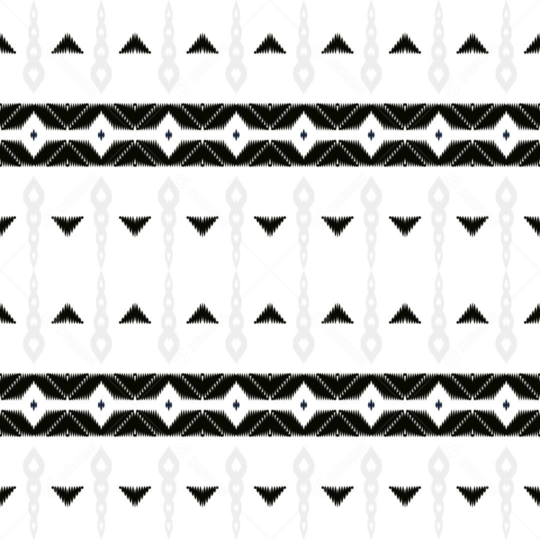 Padrão Tribal Ilustração Colorido Vetor EPS