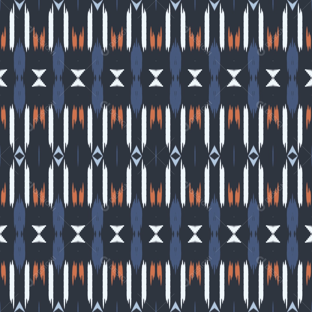 Padrão Tribal Ilustração Colorido Vetor EPS