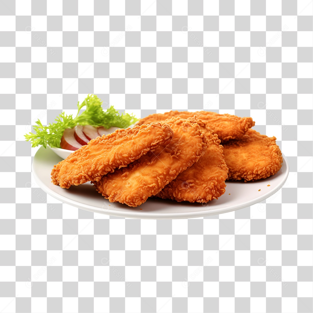 Porção de Frango Frito PNG Transparente