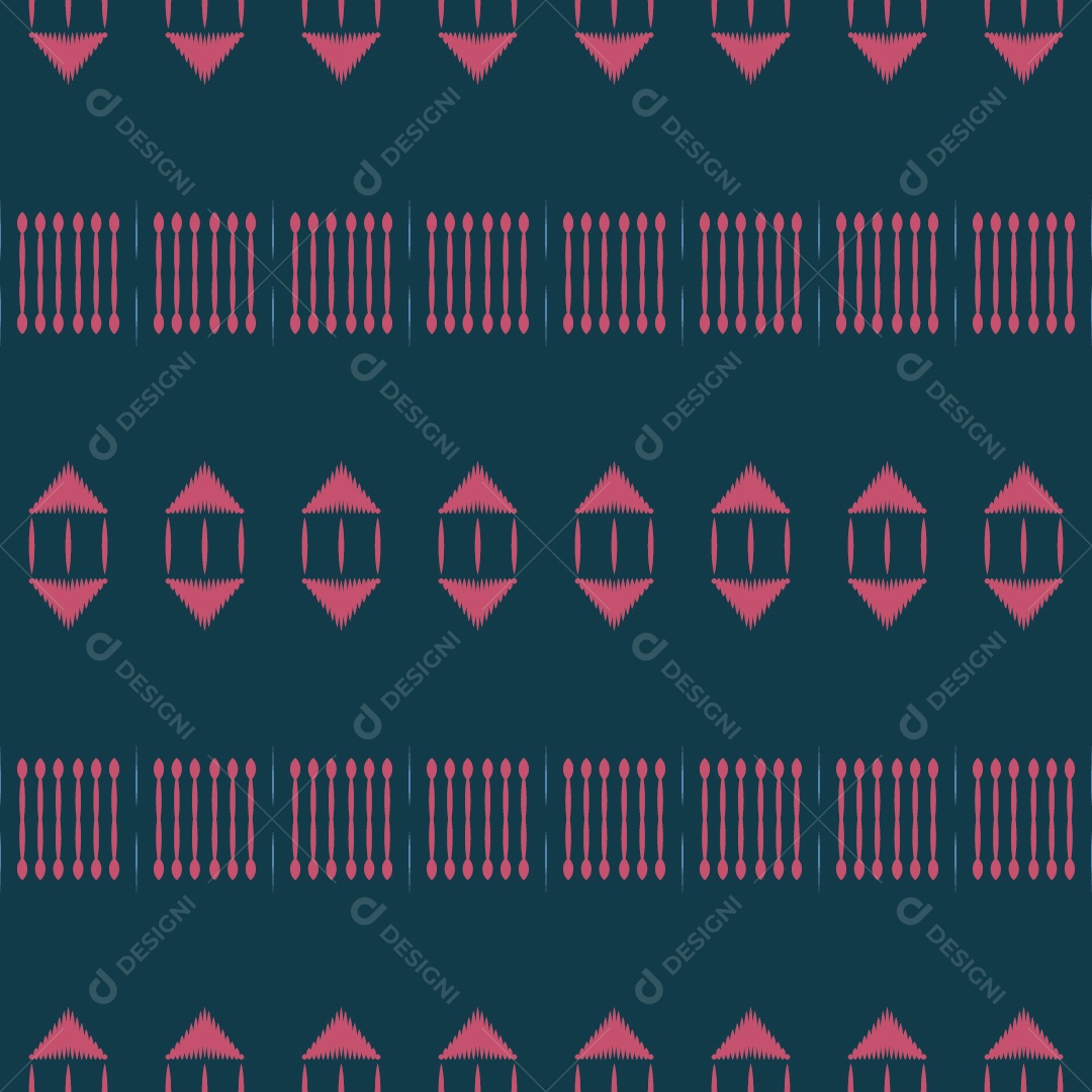 Padrão Tribal Ilustração Colorido Vetor EPS