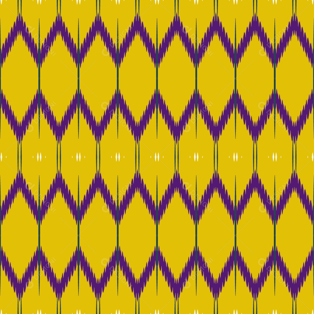 Padrão Tribal Ilustração Amarelo e Roxo Vetor EPS