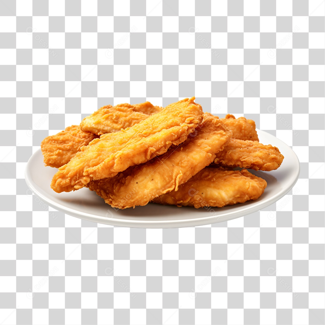 Porção de Frango Frito PNG Transparente
