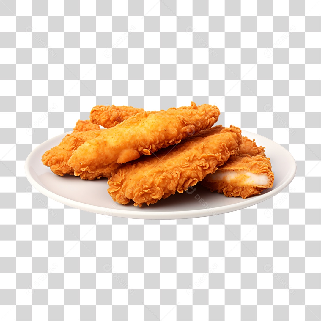Porção de Frango Frito PNG Transparente