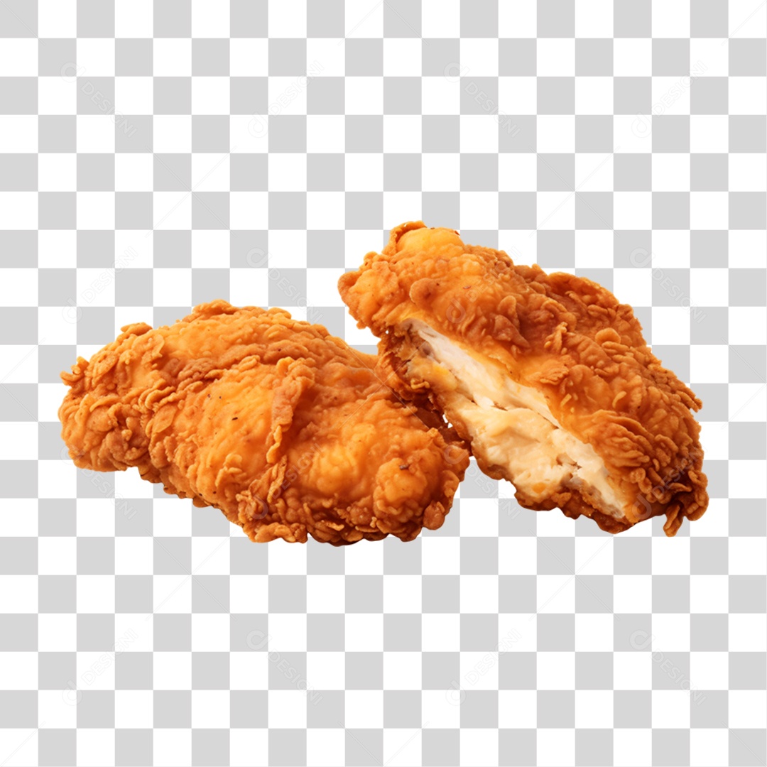 Porção de Frango Frito PNG Transparente