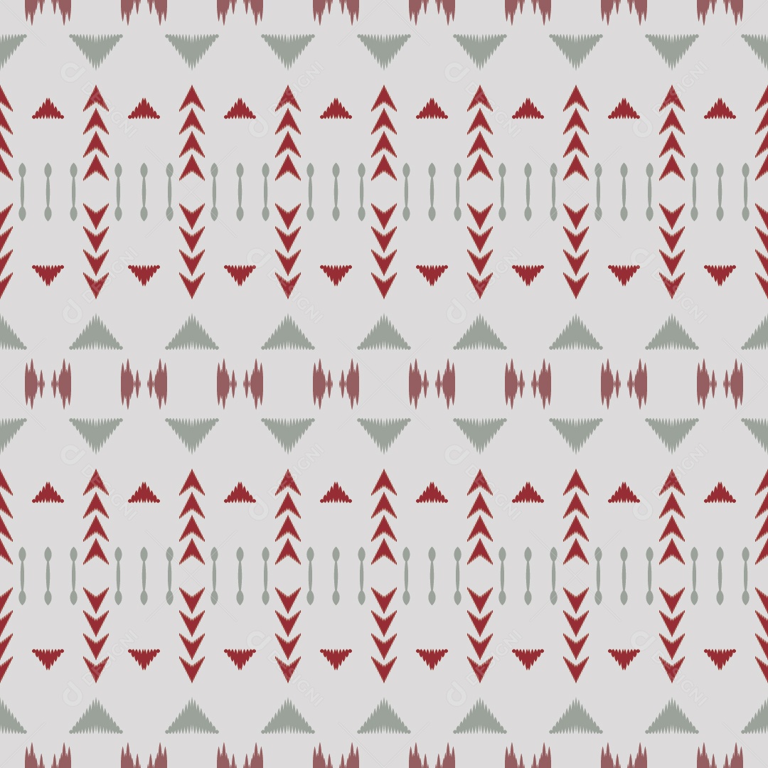 Padrão Tribal Ilustração Colorido Vetor EPS