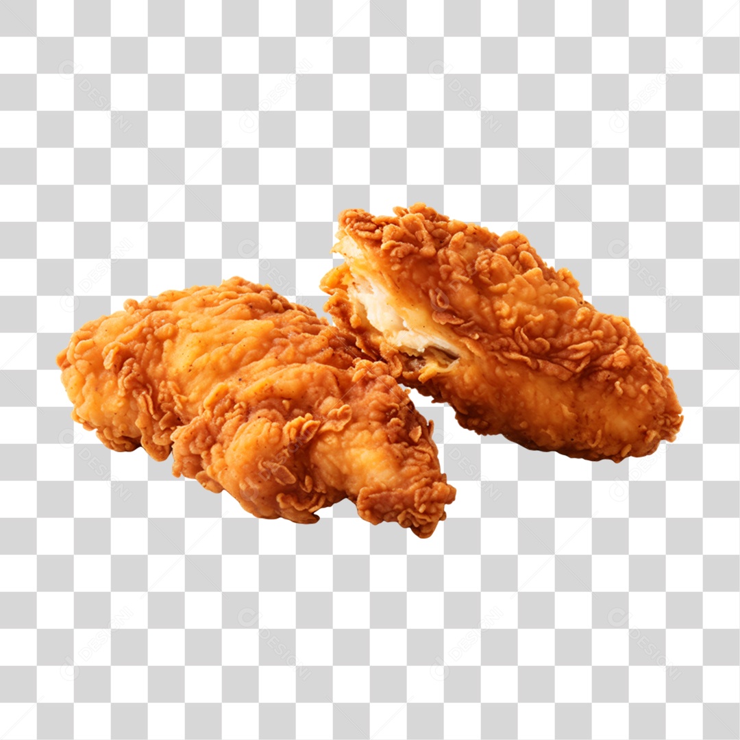 Porção de Frango Frito PNG Transparente