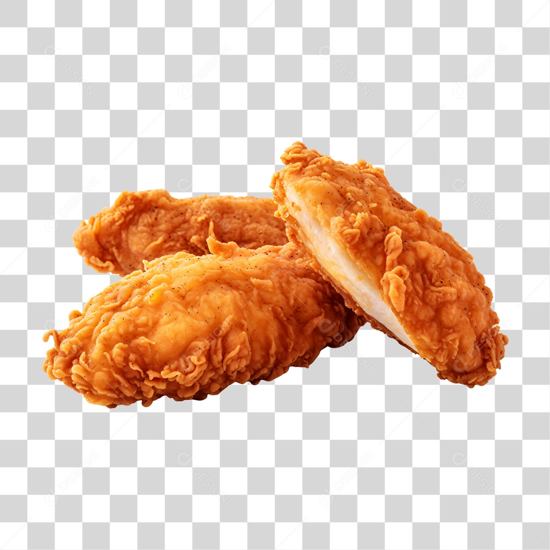 Porção de Frango Frito PNG Transparente