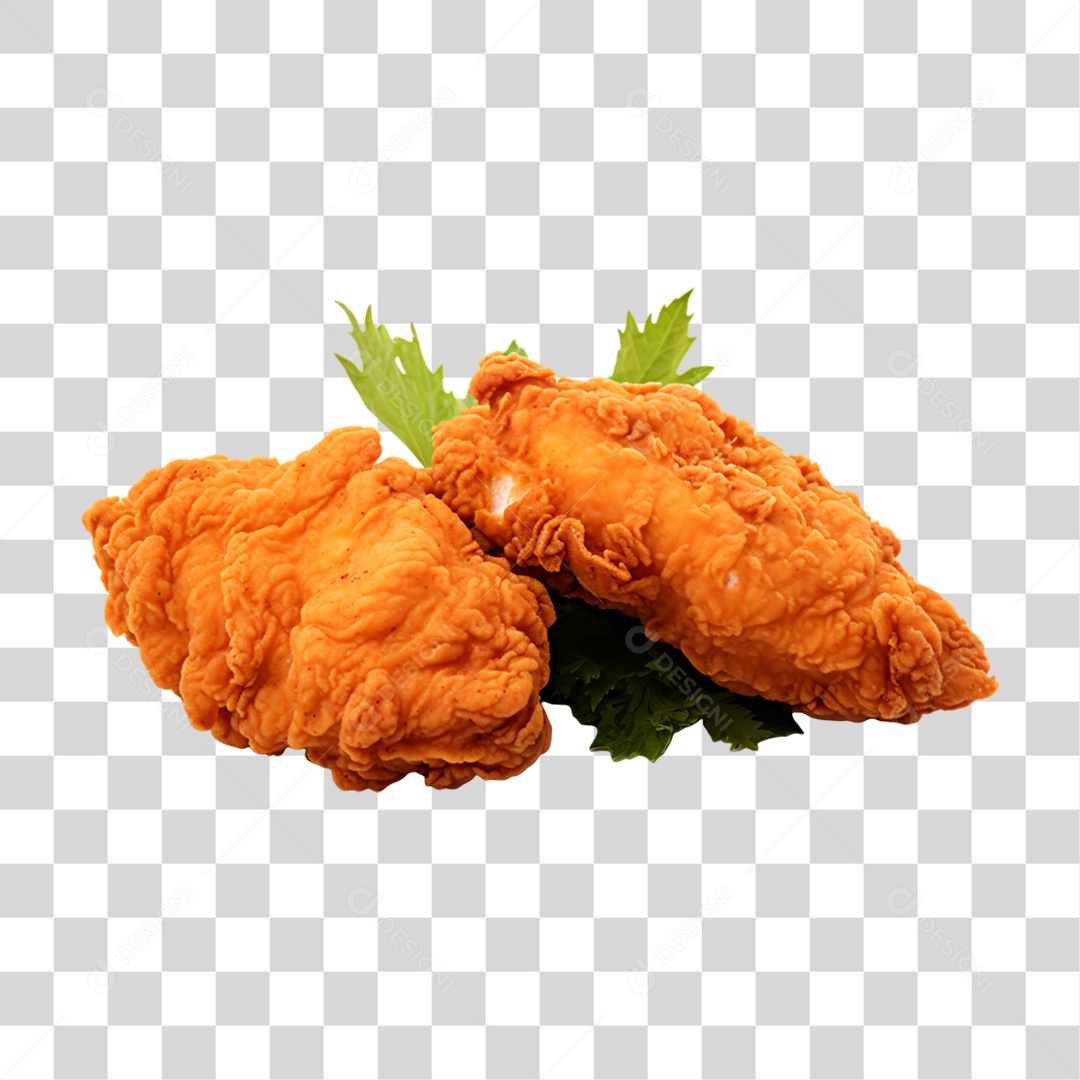 Porção de Frango Frito PNG Transparente