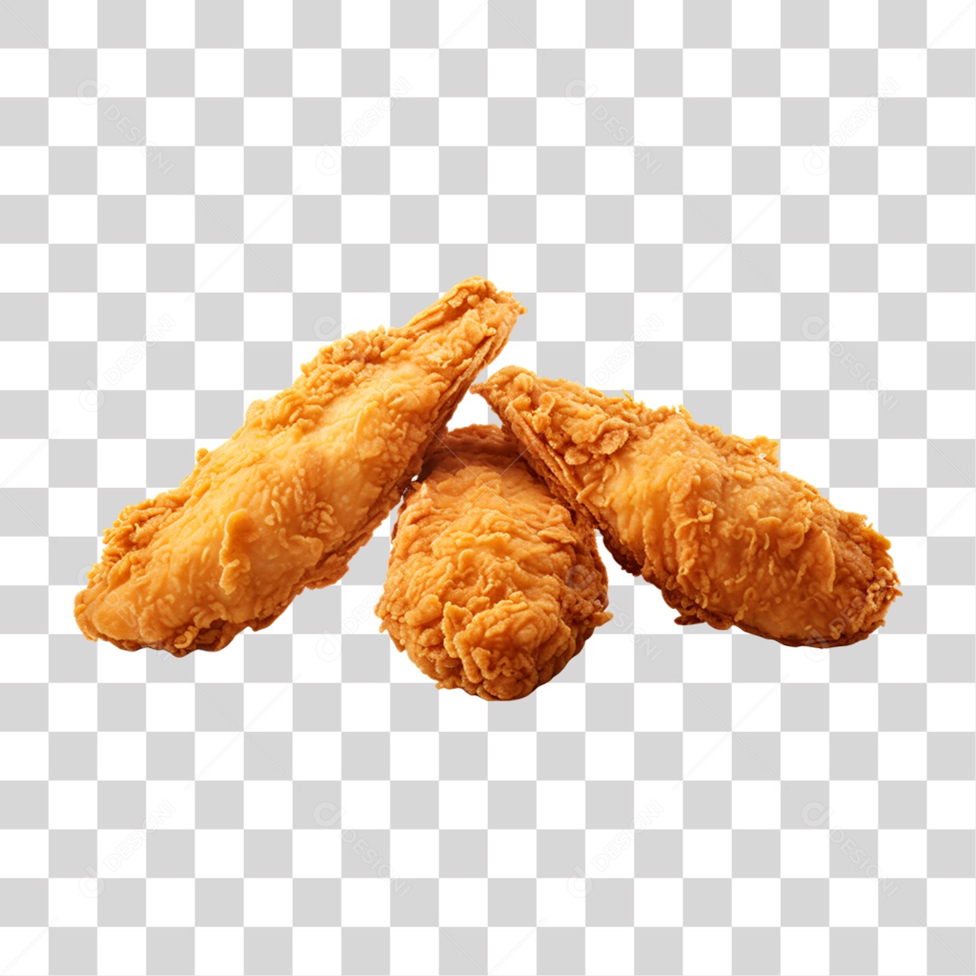 Porção de Frango Frito PNG Transparente