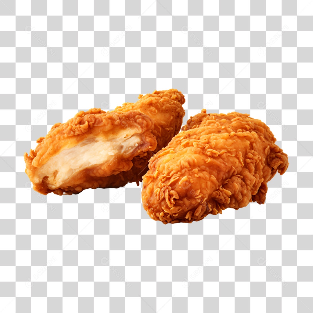 Porção de Frango Frito PNG Transparente
