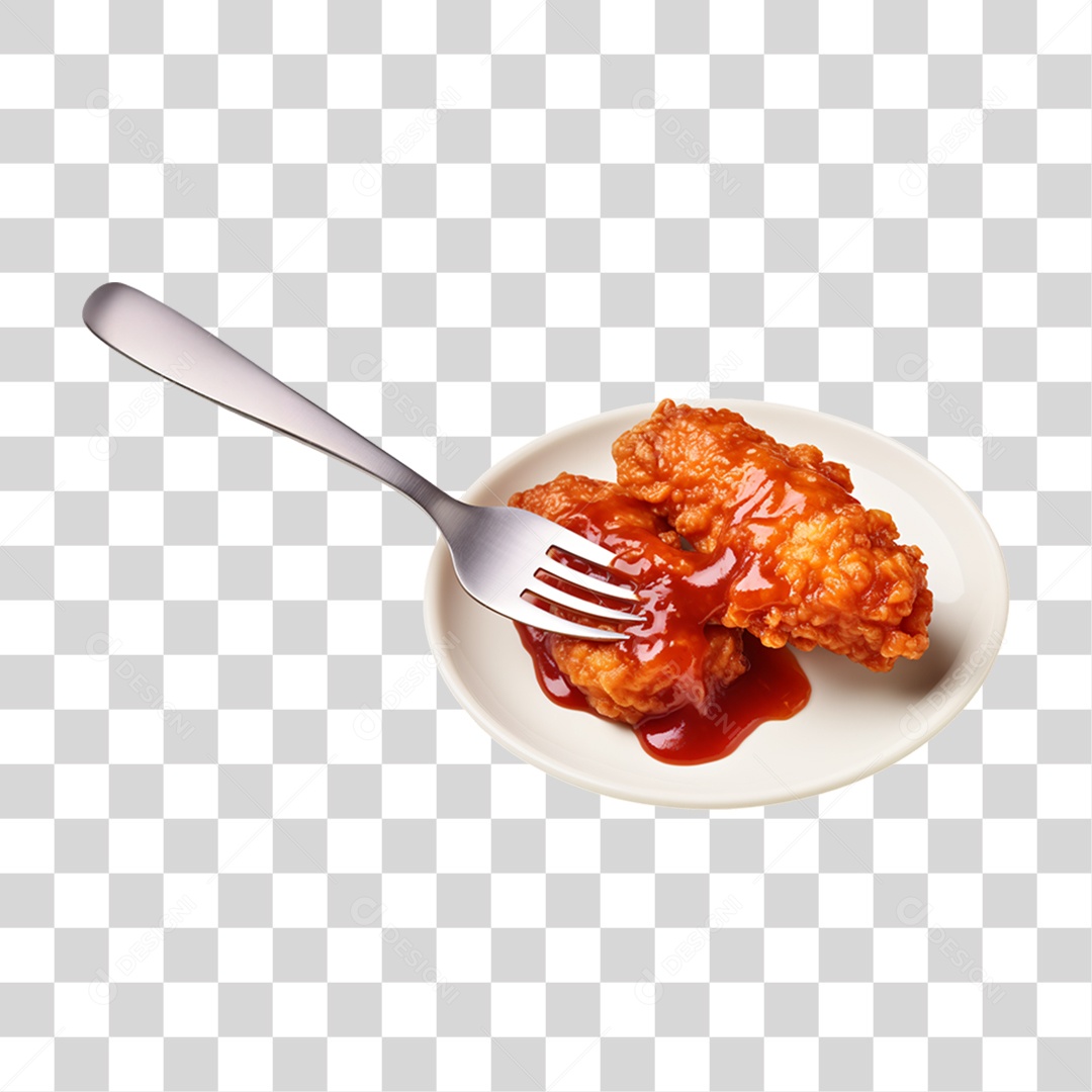 Porção de Frango Frito PNG Transparente
