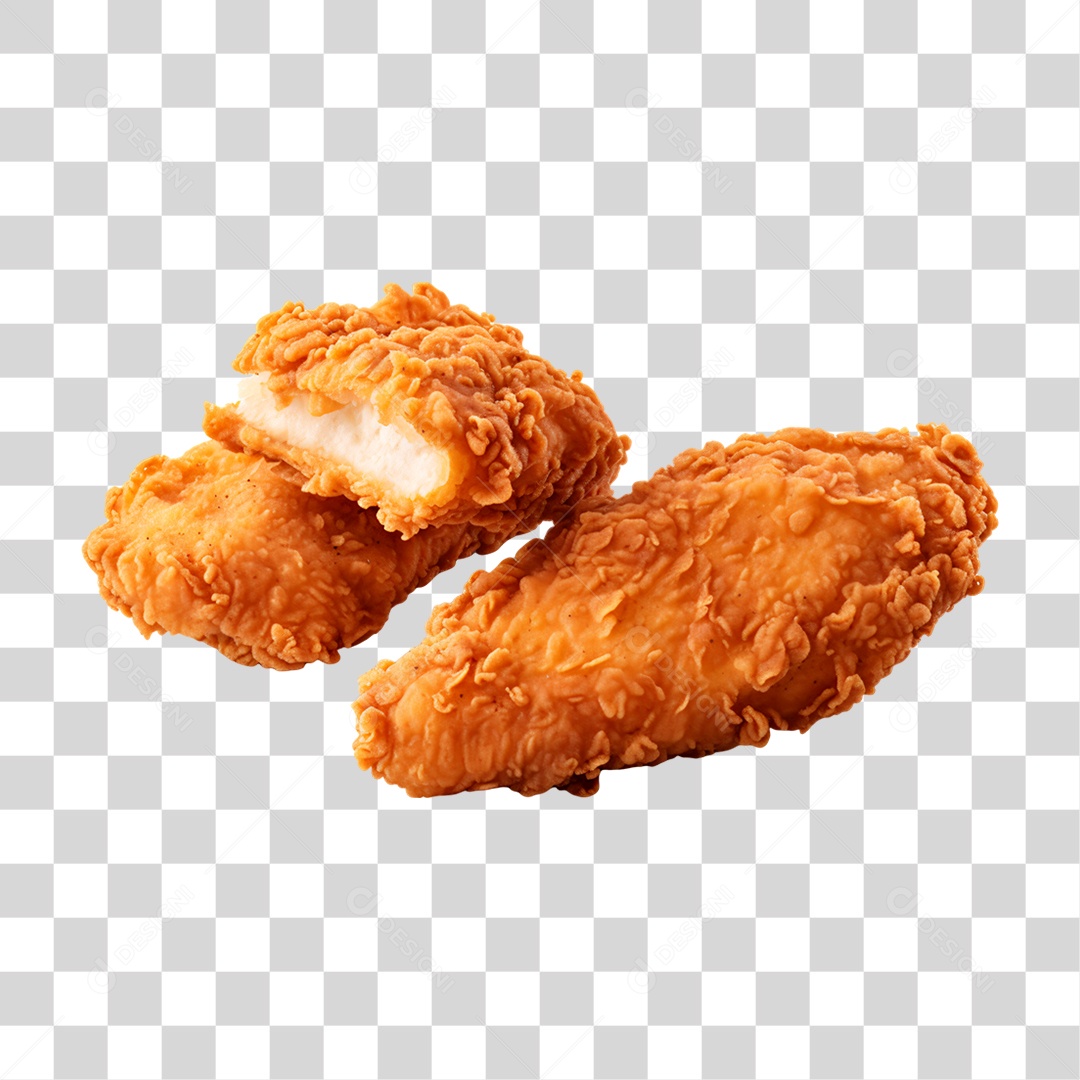 Porção de Frango Frito PNG Transparente