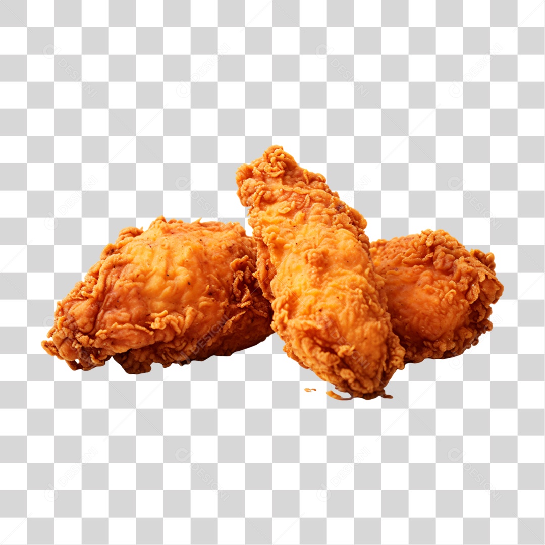 Porção de Frango Frito PNG Transparente