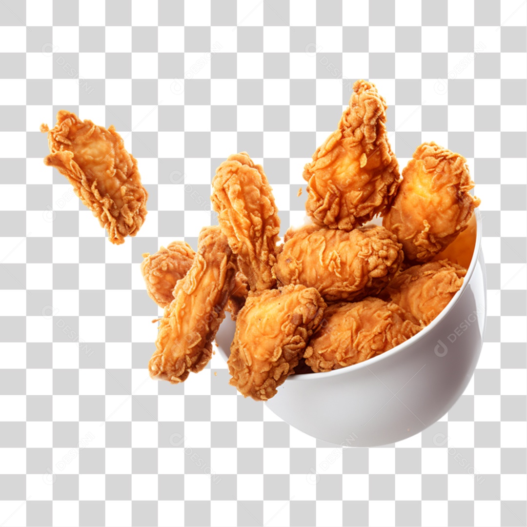 Porção de Frango Frito PNG Transparente