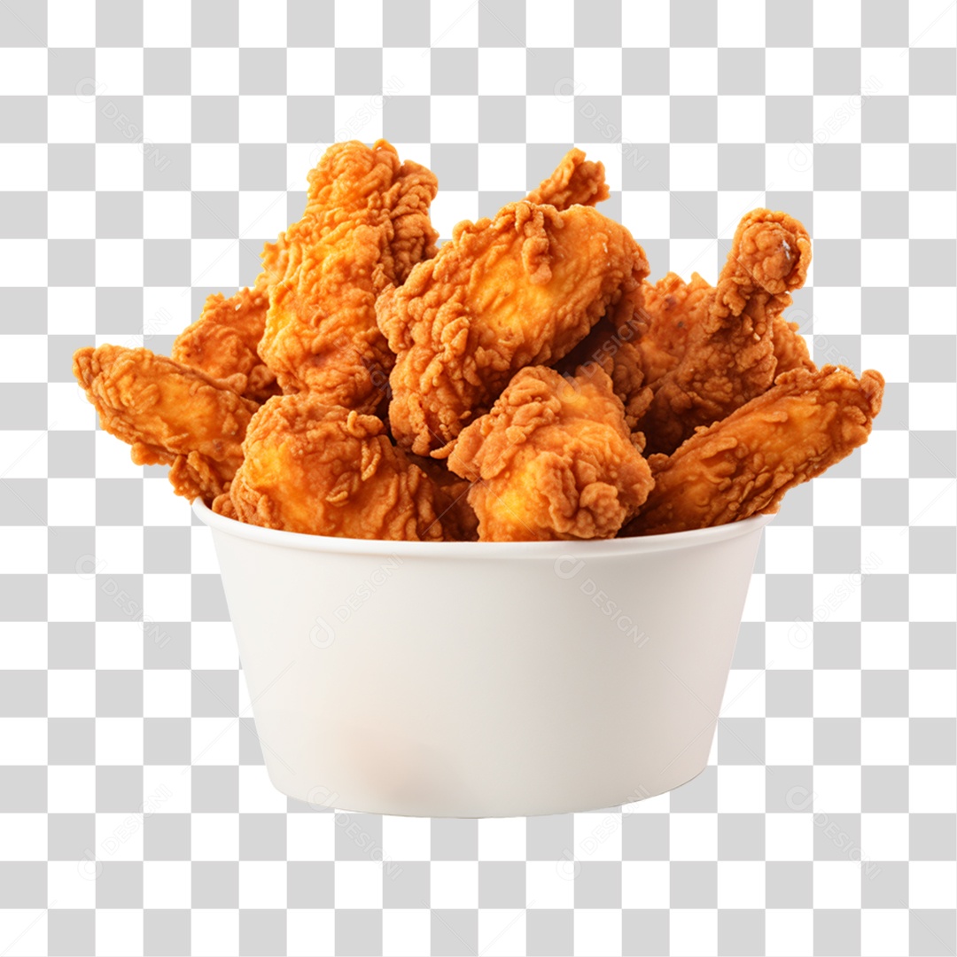 Porção de Frango Frito PNG Transparente