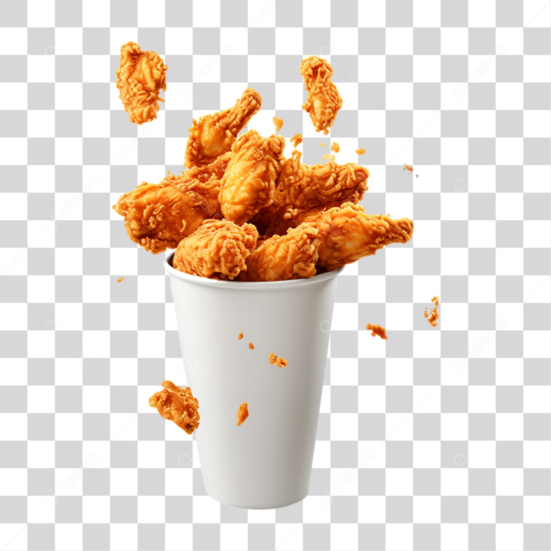 Porção de Frango Frito PNG Transparente