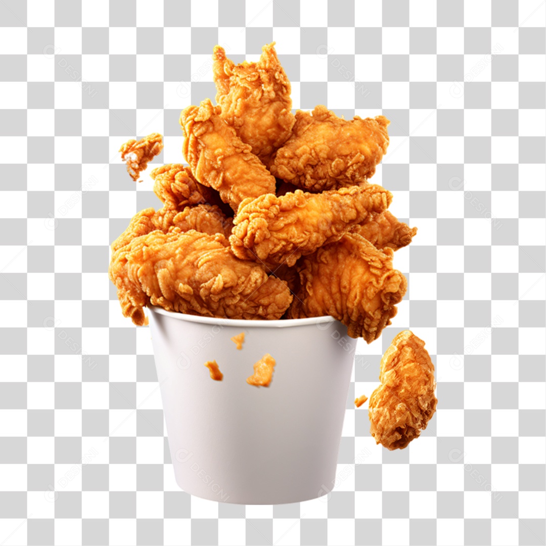 Porção de Frango Frito PNG Transparente