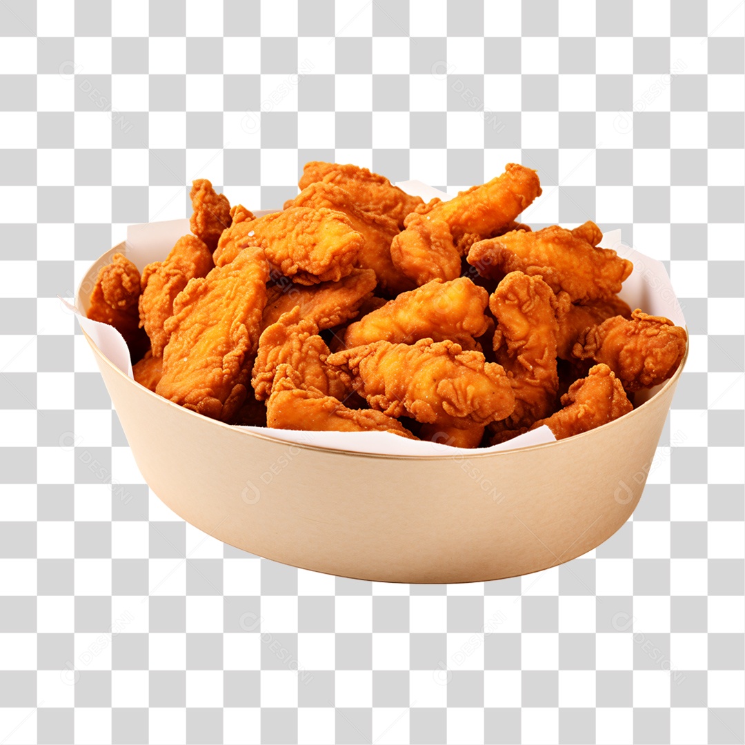 Porção de Frango Frito PNG Transparente