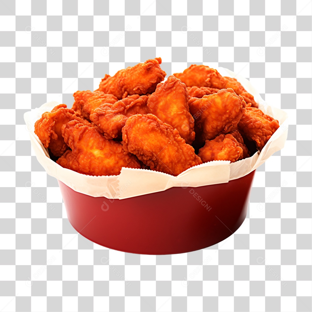 Porção de Frango Frito PNG Transparente