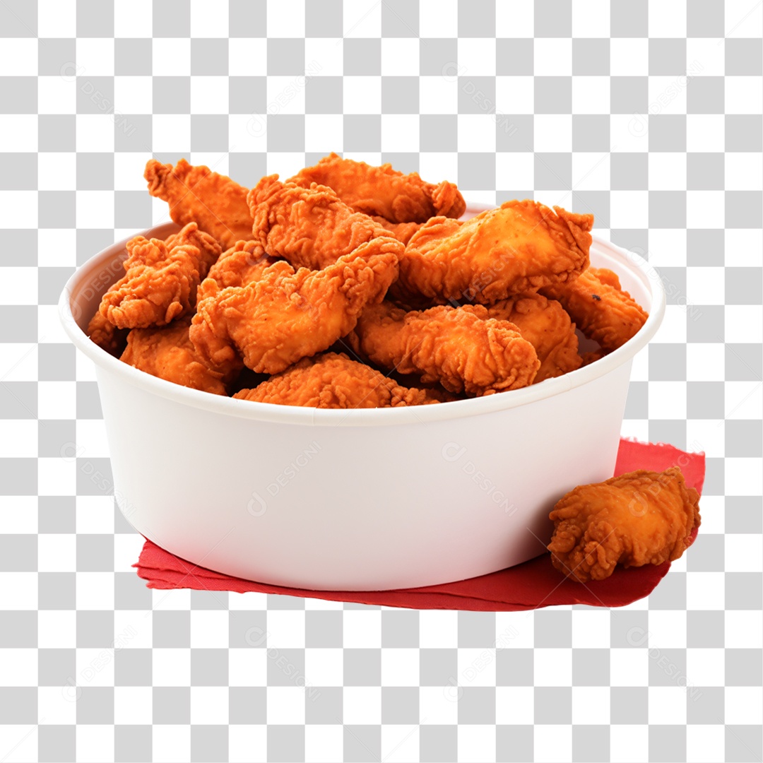 Porção de Frango Frito PNG Transparente