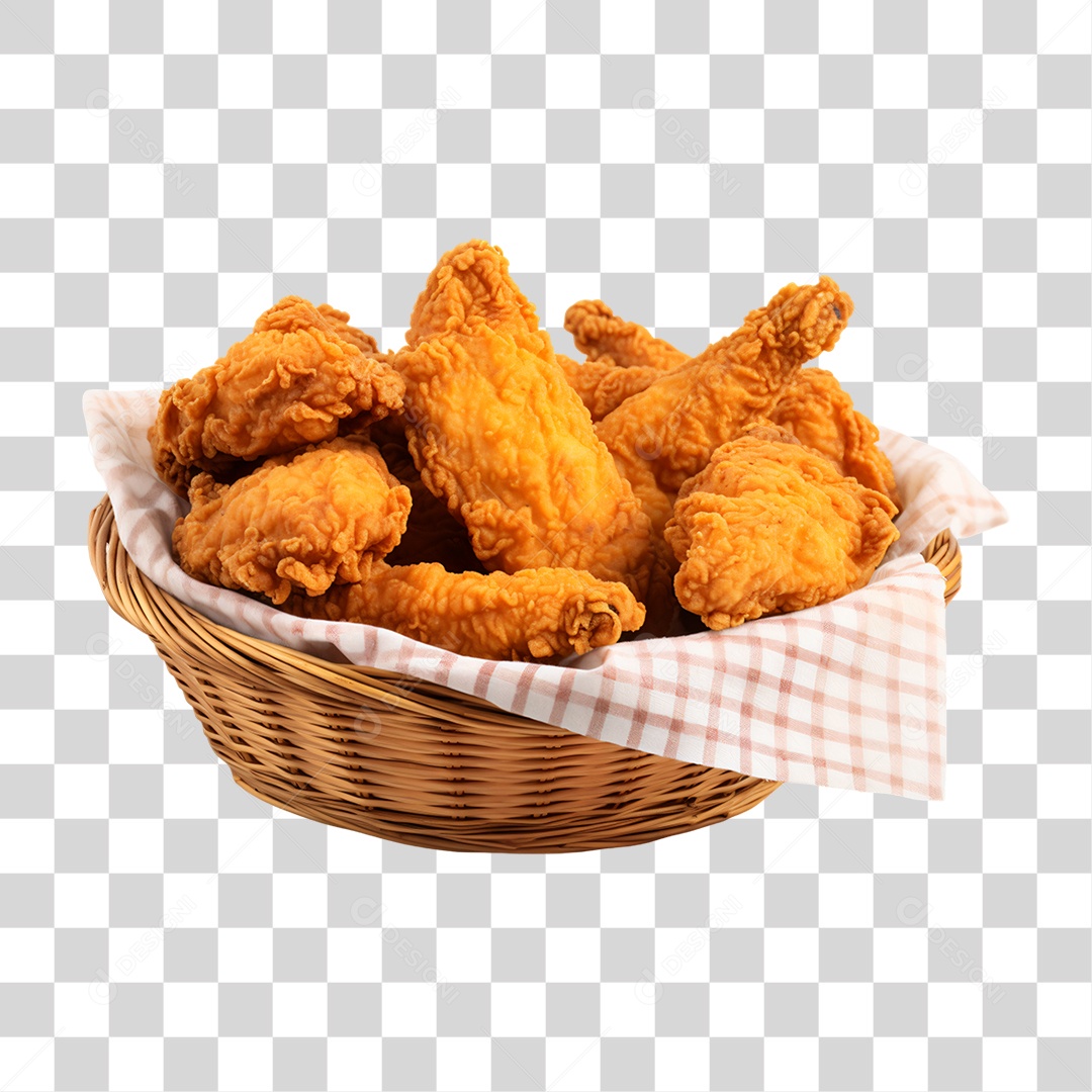 Porção de Frango Frito PNG Transparente