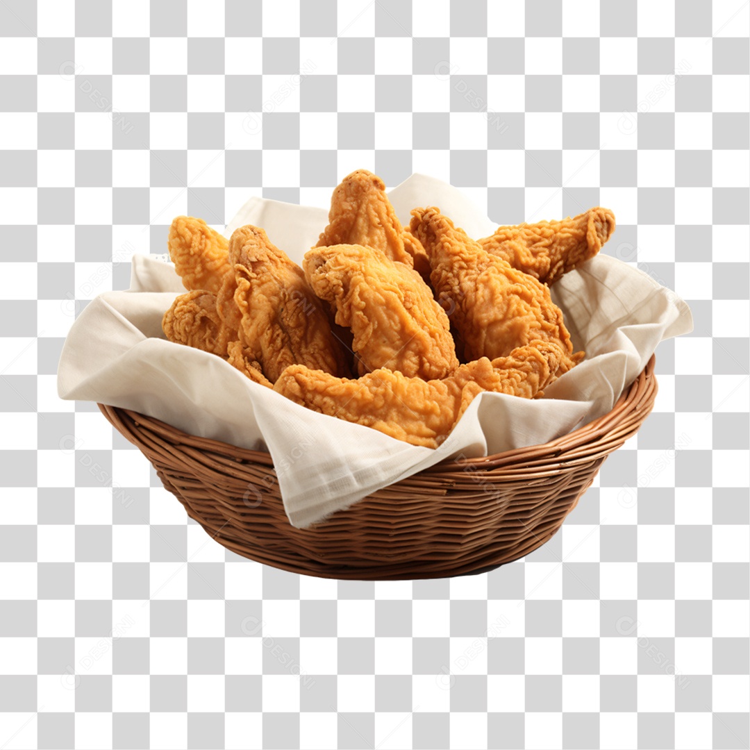 Porção de Frango Frito PNG Transparente