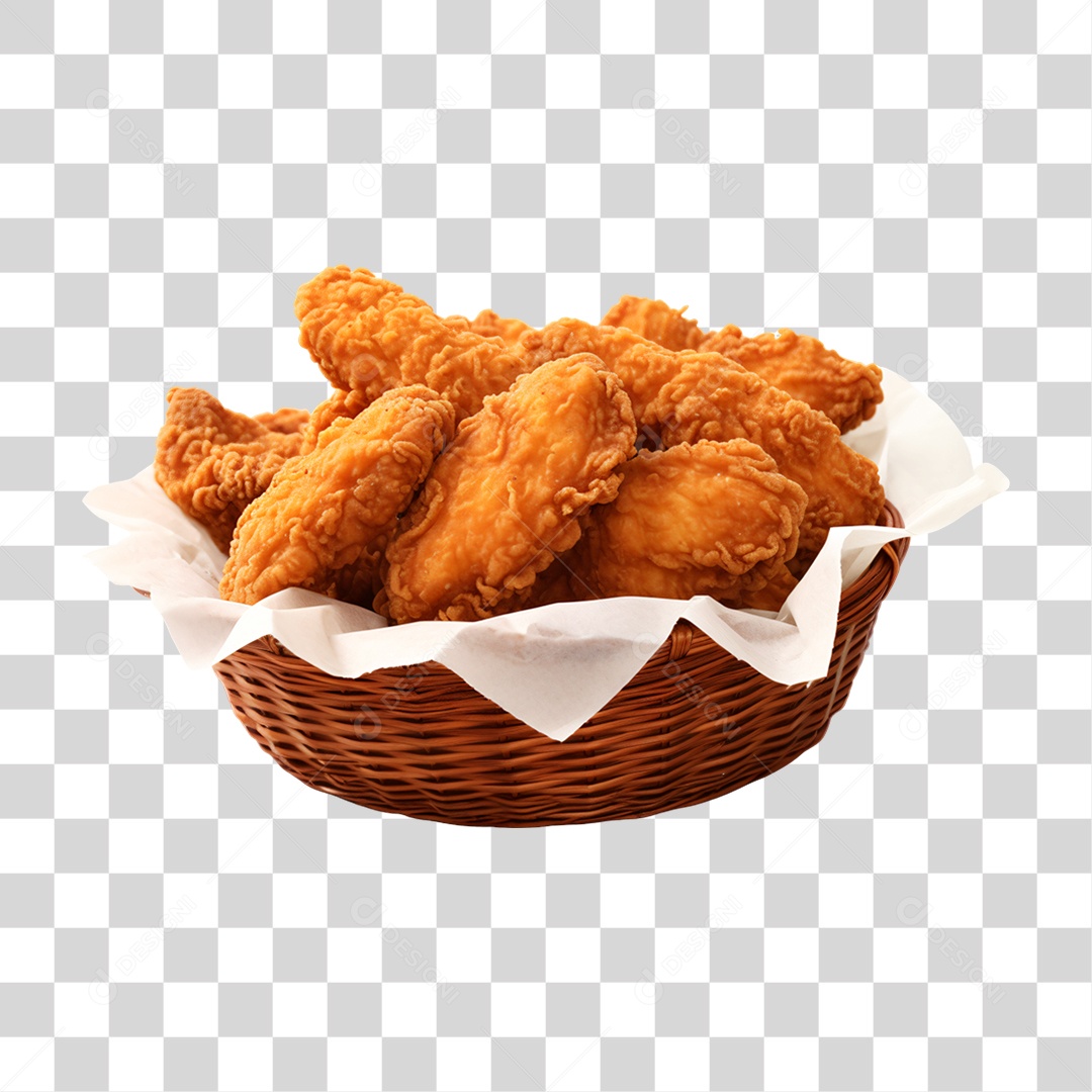 Porção de Frango Frito PNG Transparente