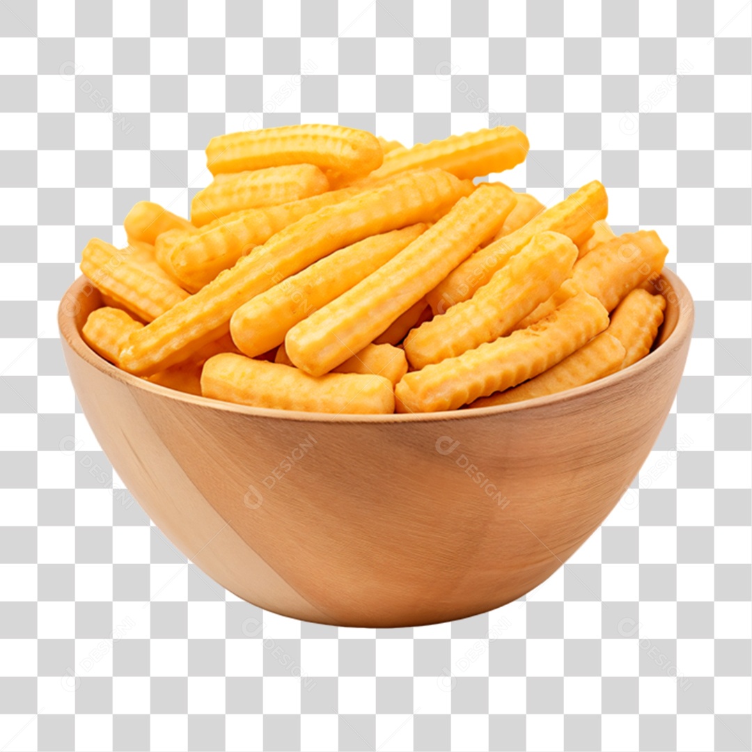 Porção de Batata Frita PNG Transparente
